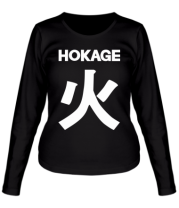 Женская футболка длинный рукав Hokage Naruto