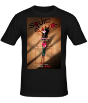 Мужская футболка Игра в кальмара постер фото