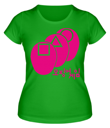 Женская футболка Маски в кальмара