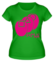 Женская футболка Маски в кальмара фото