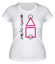 Женская футболка Лого Игра в кальмара 3 фото