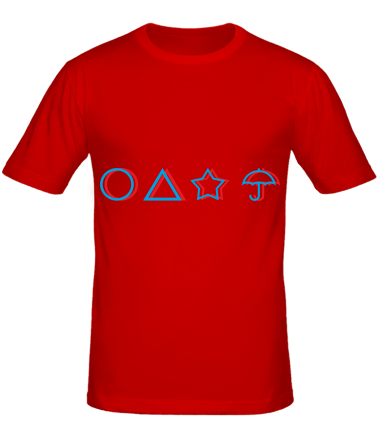 Мужская футболка Лого Игра в кальмара 3d