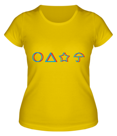 Женская футболка Лого Игра в кальмара 3d