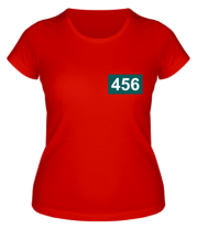 Женская футболка Игрок 456 (любую цифру) фото