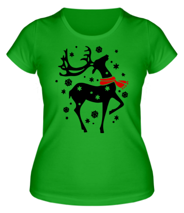 Женская футболка Happy Cristmas