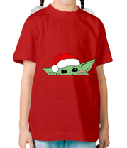 Детская футболка Baby Yoda Santa фото