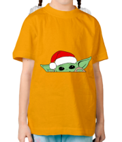 Детская футболка Baby Yoda Santa фото