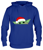 Толстовка худи Baby Yoda Santa фото