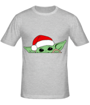 Мужская футболка Baby Yoda Santa