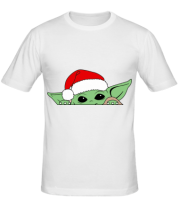 Мужская футболка Baby Yoda Santa фото