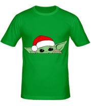 Мужская футболка Baby Yoda Santa фото