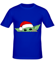 Мужская футболка Baby Yoda Santa