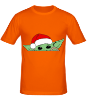 Мужская футболка Baby Yoda Santa фото