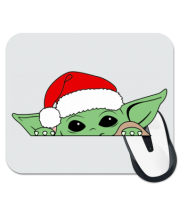 Коврик для мыши Baby Yoda Santa