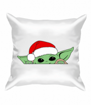 Подушка Baby Yoda Santa