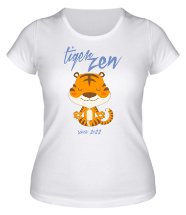 Женская футболка Tiger zen