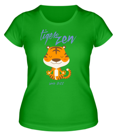 Женская футболка Tiger zen