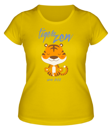 Женская футболка Tiger zen