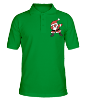 Мужская футболка поло  Santa dabbing фото