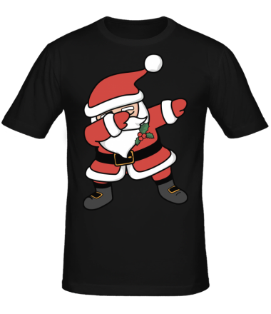 Мужская футболка  Santa dabbing