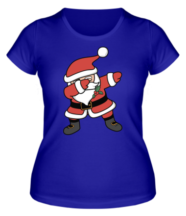 Женская футболка  Santa dabbing
