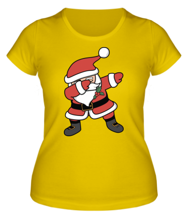 Женская футболка  Santa dabbing