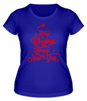 Женская футболка Merry Christmas and Happy New Year фото