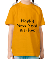 Детская футболка Happy New Year bitches