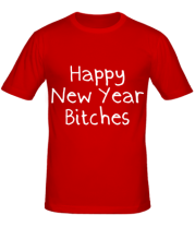 Мужская футболка Happy New Year bitches фото