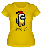 Женская футболка Among us in Santa hat фото