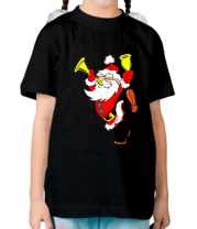 Детская футболка Happy Santa Claus фото