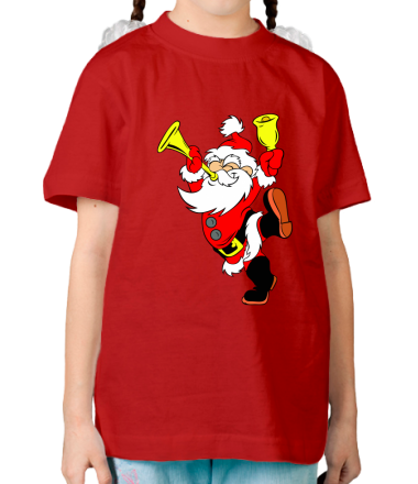 Детская футболка Happy Santa Claus