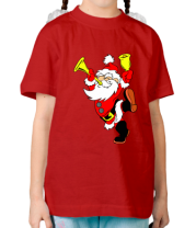 Детская футболка Happy Santa Claus фото