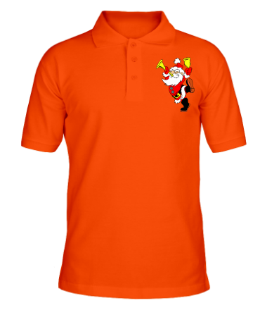 Мужская футболка поло Happy Santa Claus