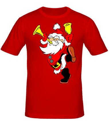 Мужская футболка Happy Santa Claus