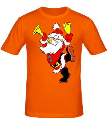 Мужская футболка Happy Santa Claus