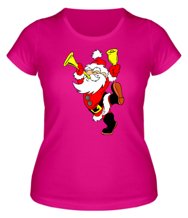 Женская футболка Happy Santa Claus