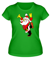 Женская футболка Happy Santa Claus фото