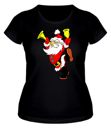 Женская футболка Happy Santa Claus