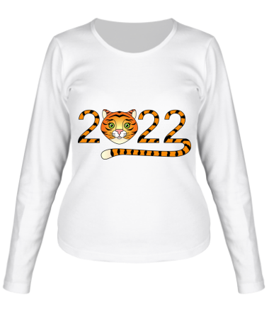 Женская футболка длинный рукав  2022 - Год Тигра
