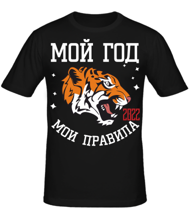 Мужская футболка Мой год мои правила!