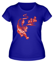 Женская футболка Тигр фото