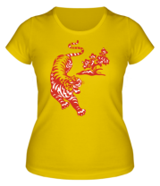 Женская футболка Тигр фото