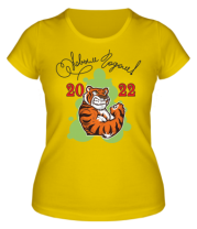 Женская футболка Новый год 2022 фото