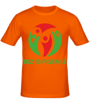 Мужская футболка #bizbirgemiz фото