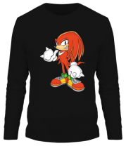 Мужская футболка длинный рукав Knuckles Sonic фото