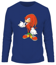Мужская футболка длинный рукав Knuckles Sonic фото