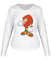 Женская футболка длинный рукав Knuckles Sonic фото