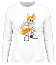 Мужская футболка длинный рукав Tails Sonic фото