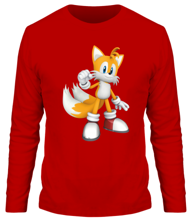 Мужская футболка длинный рукав Tails Sonic